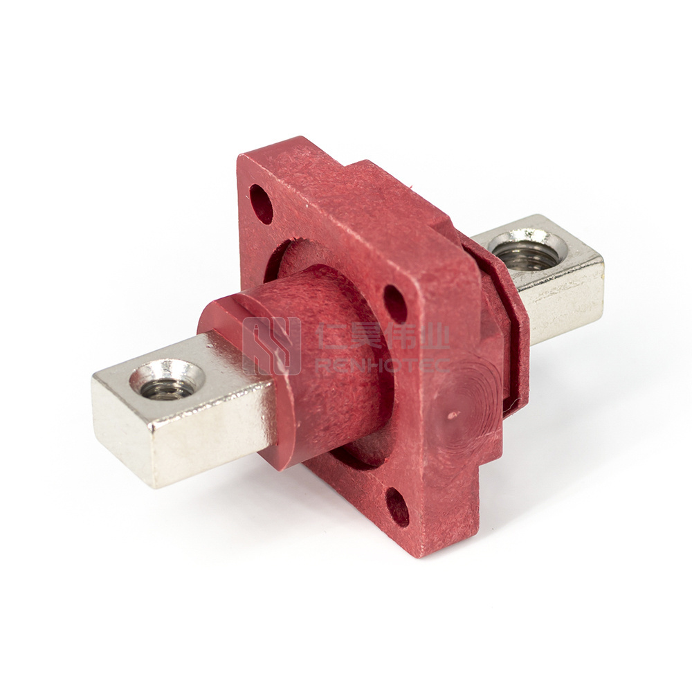 High Current Copper Material Lithium Battery Terminal Connector Block Power Through Wall M8 Screw Terminals for Cable