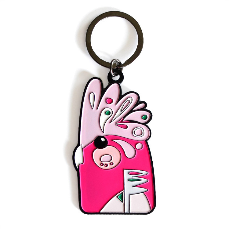 Factory Made Cheap Butterfly Metal Key Chain Soft Enamel Key rings Custom Cartoon Fashion Keychains For Car