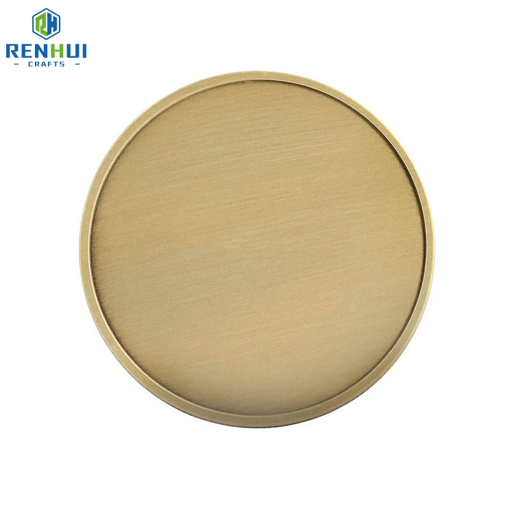 Custom No Minimum Quantity 30mm 40mm 50mm Brass Sliver Coin Blanks Metal Blank Challenge Coin