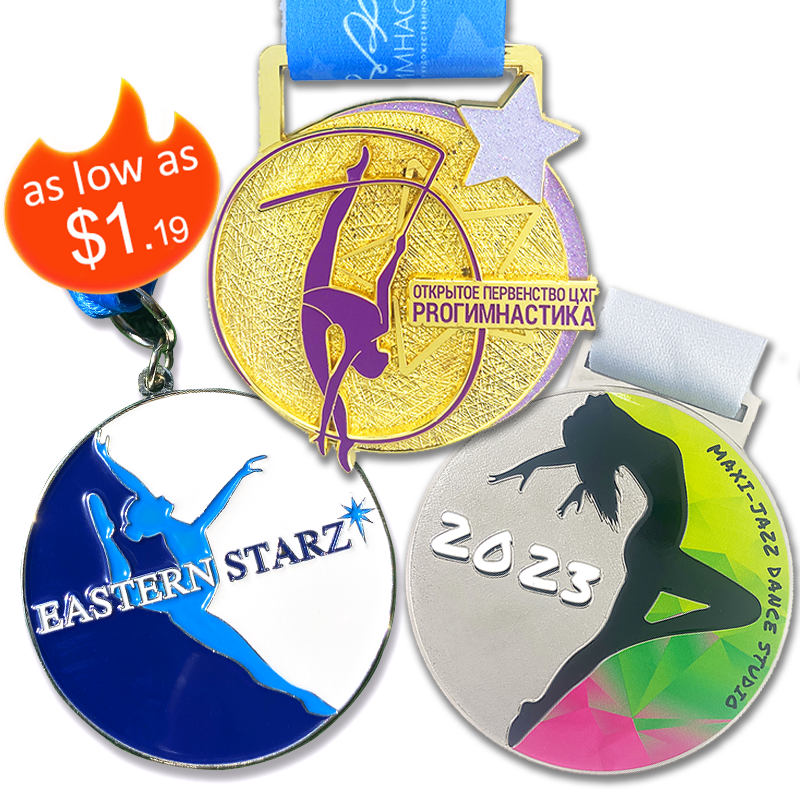 New Arrival Medal Custom Design Award Dance Competition Winner Medals Zinc Alloy Enamel Metal Medals