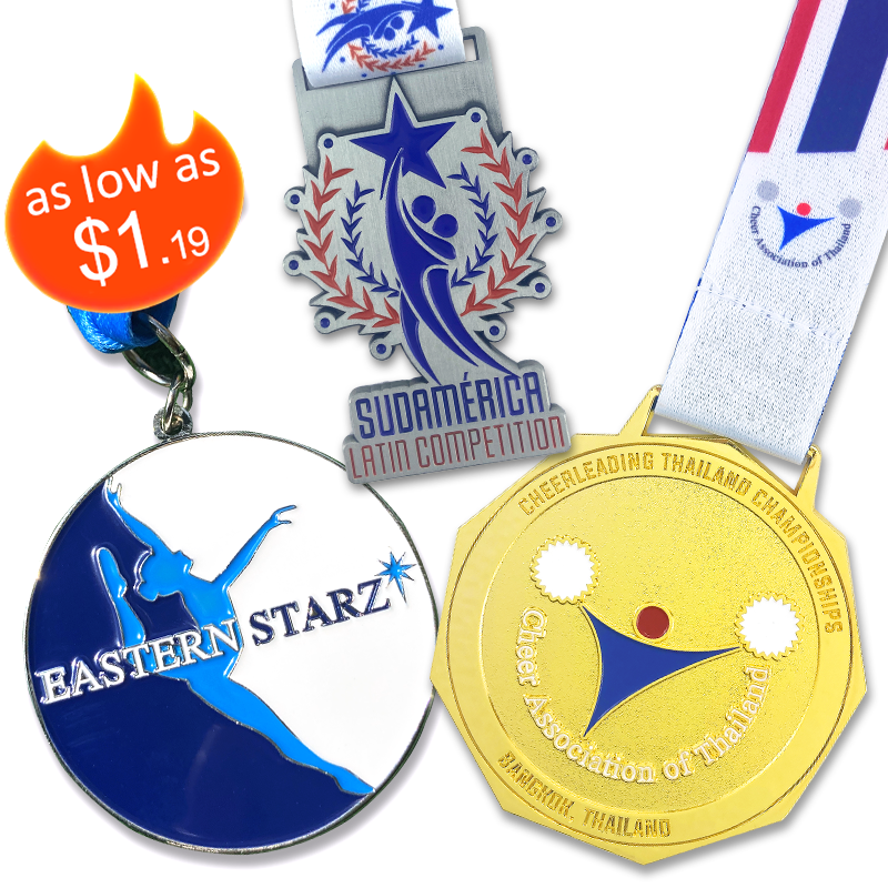 New Arrival Medal Custom Design Award Dance Competition Winner Medals Zinc Alloy Enamel Metal Medals