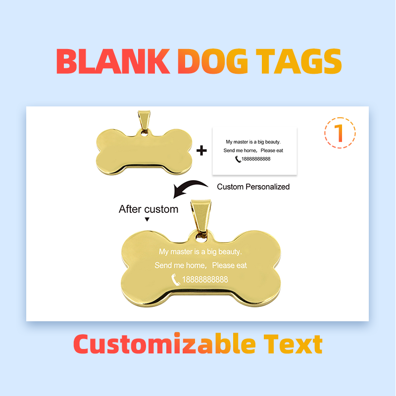 Custom Logo Aluminium Blank Titanium Tages Engraveable Blanks Flat Laser Engraved Metal Crafts Custom Dog Tags To Engrave