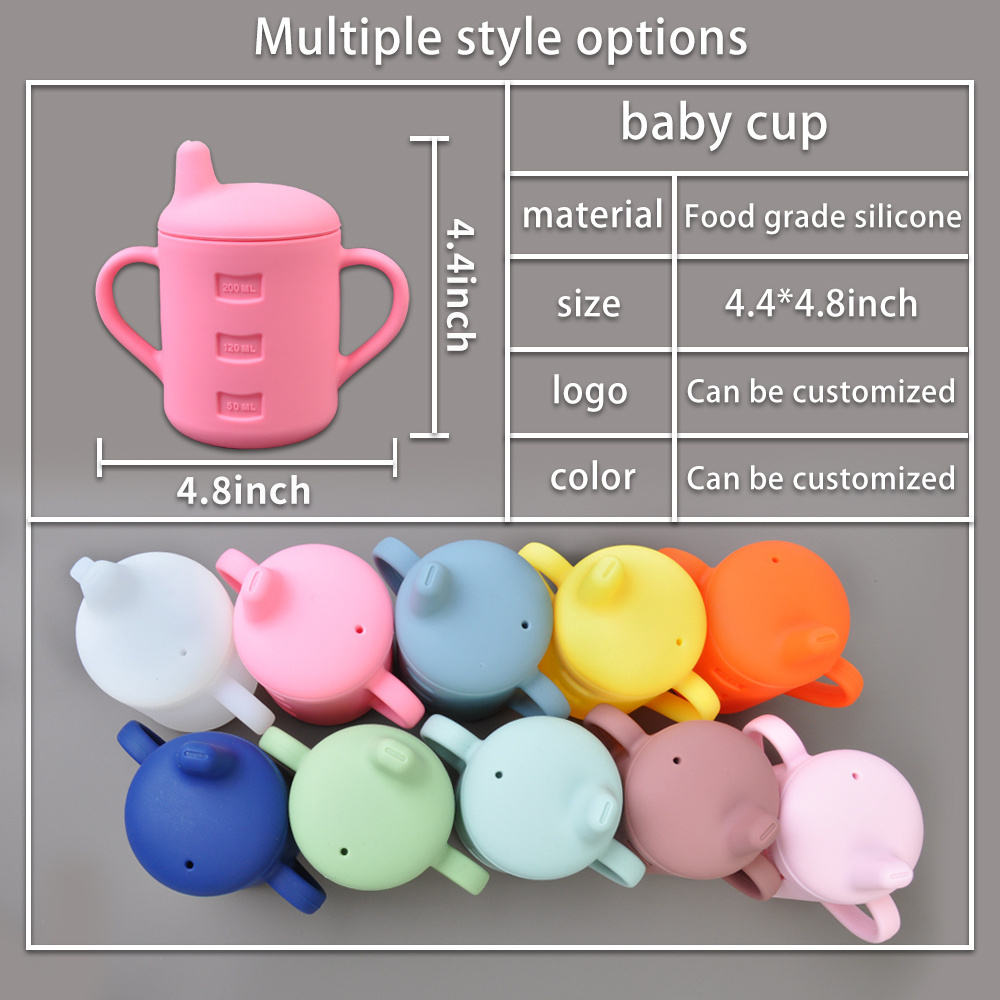 Bowl Plate With Lid Disposable Bibs Bpa Free Silicone Sets Tableware Spoon Feeder Silicon Gift Sippy Cups Baby Feeding Set