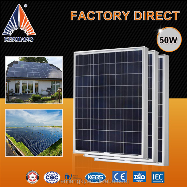 Poly 12V solar panel 5w 10w 20w 30w 40w 50w 60w 70w 80w 90w 100w