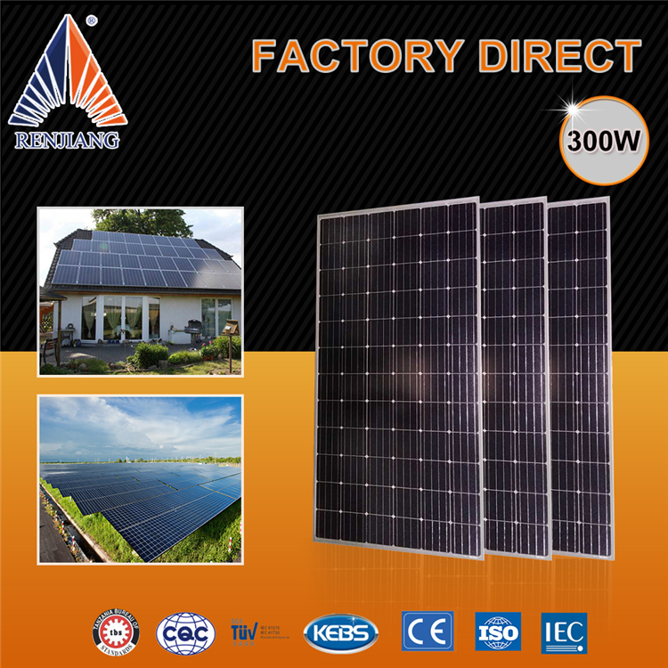 High rise building roof usage 300w 300 watt solar panel price bangladesh/philippines pv monocrystalline solar panel 300w