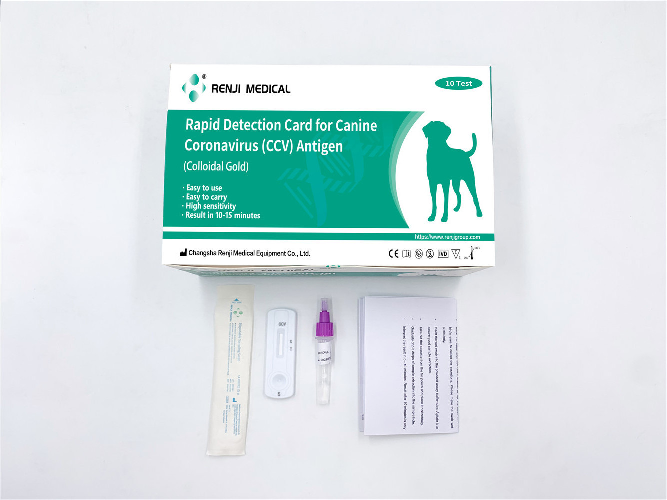 Canine Adenovirus Antigen Rapid Detection Card CAV Rapid Test Kit