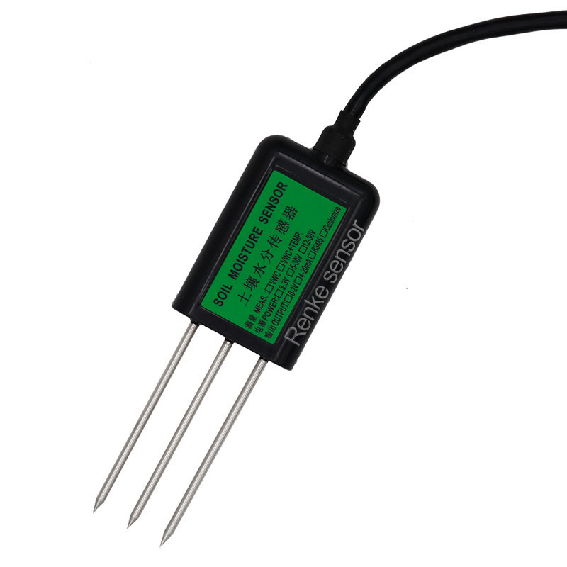 RS485 Analog Output Soil Moisture Measurement Stainless Steel Probe Integrated Soil Sensor