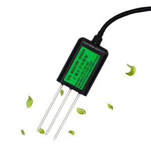 RS485 Analog Output Soil Moisture Measurement Stainless Steel Probe Integrated Soil Sensor