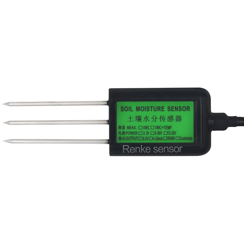 RS485 Analog Output Soil Moisture Measurement Stainless Steel Probe Integrated Soil Sensor