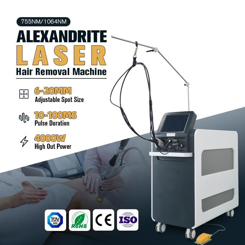 Factory price professional alex nd yag gentle machine max 1064nm 755nm alexandrite laser hair removal for sale