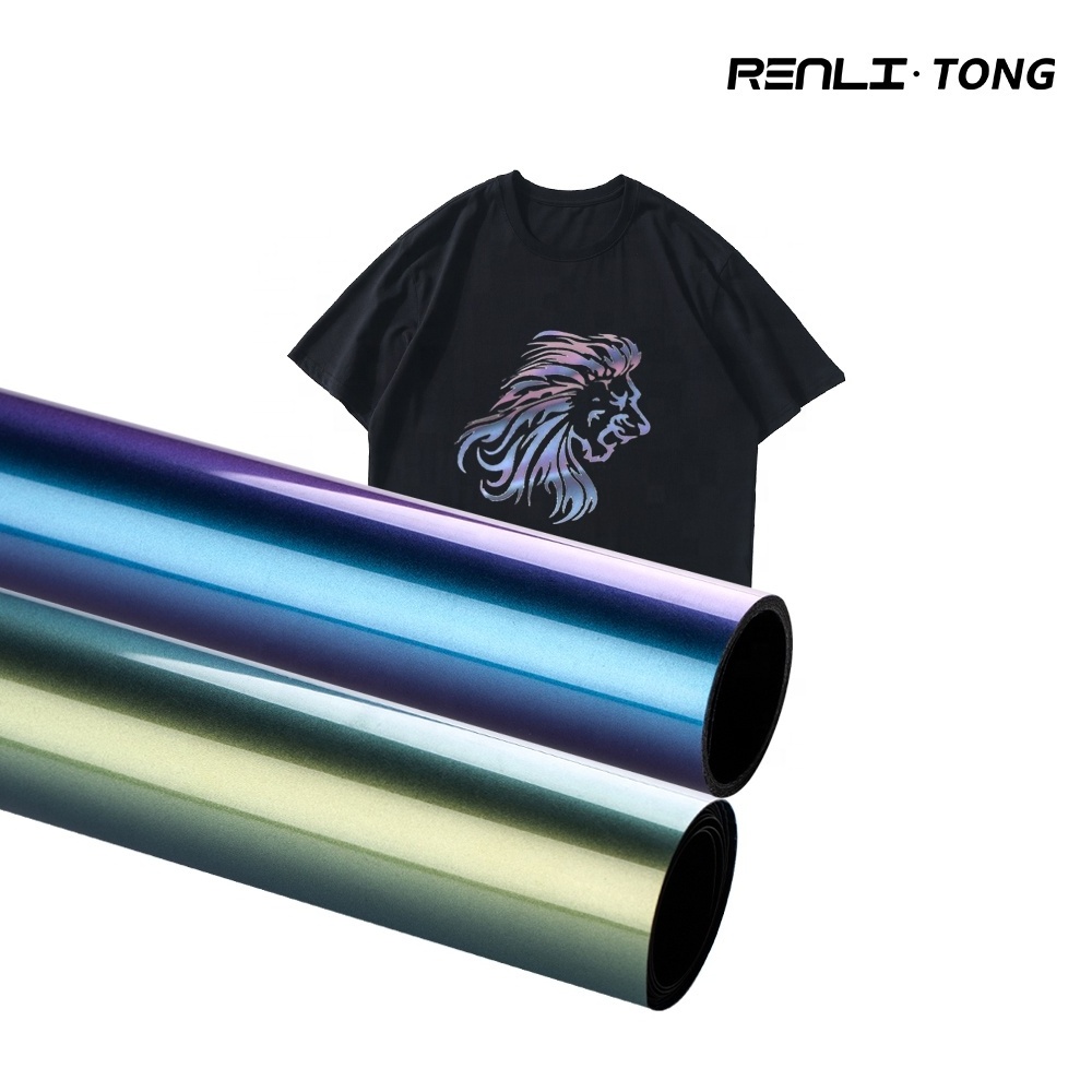 PU chameleon heat transfer vinyl printable heat transfer vinyl hydrographic film water transfer heat press vinyl