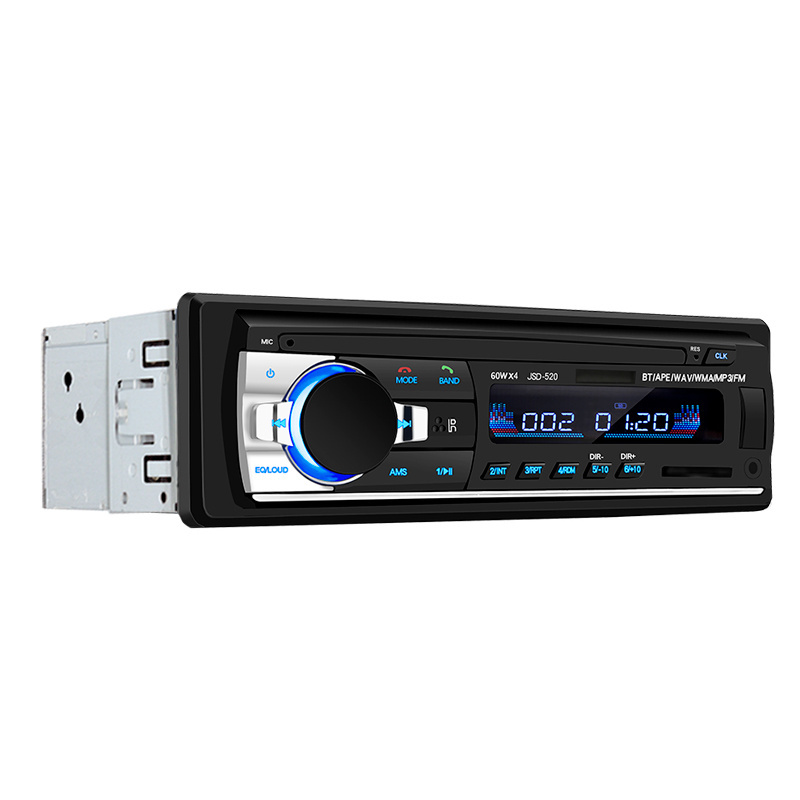 Car MP3 Player Stereo Autoradio Car Radio BT 12V In-dash 1 Din FM Aux In Receiver USB MP3  JSD-520