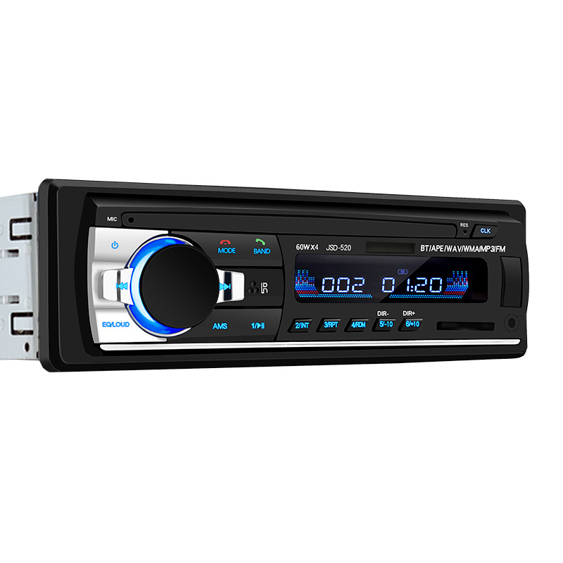 Car MP3 Player Stereo Autoradio Car Radio BT 12V In-dash 1 Din FM Aux In Receiver USB MP3  JSD-520