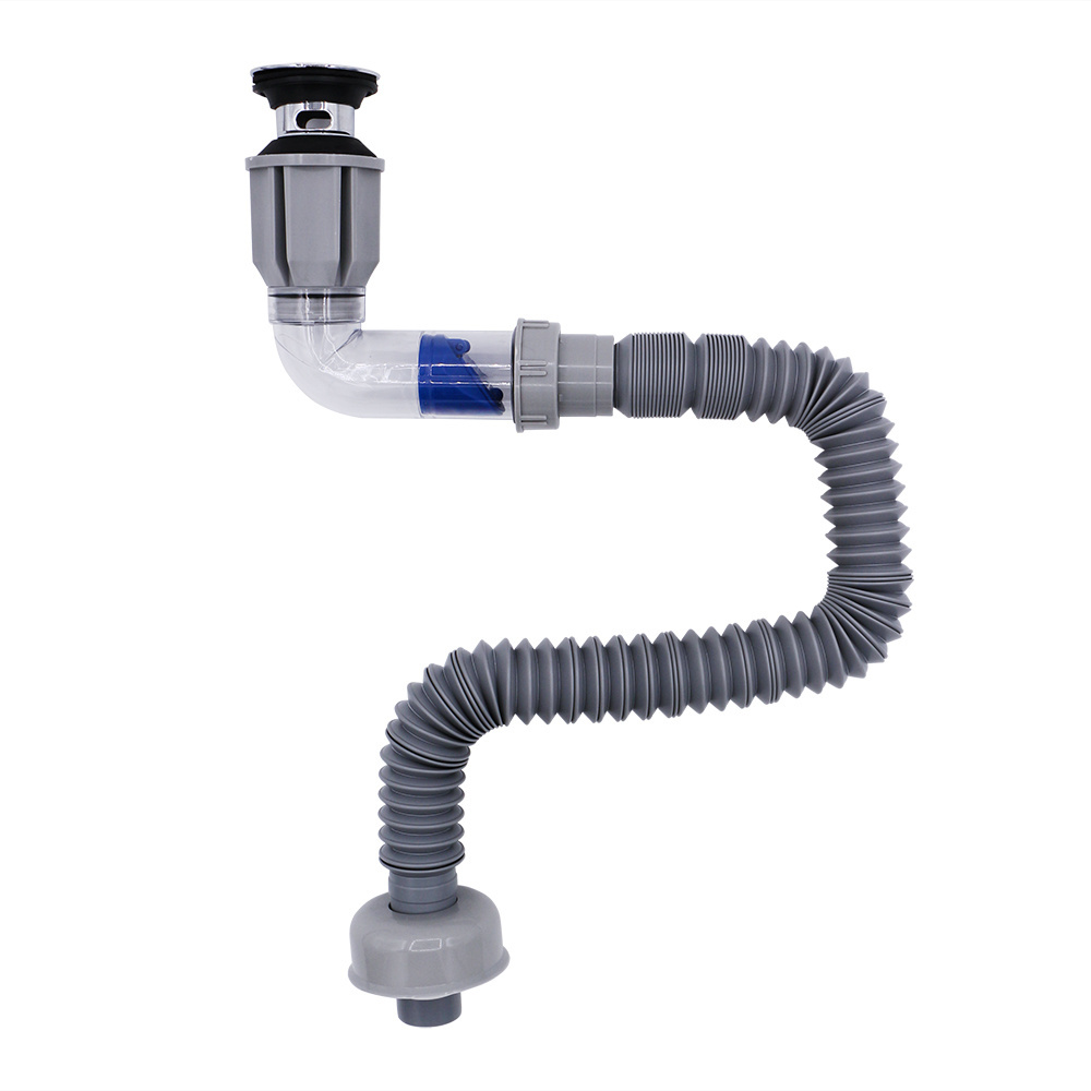 Universal anti-blocked drain filter, washbasin cap, plug and bath valve in stainless steel