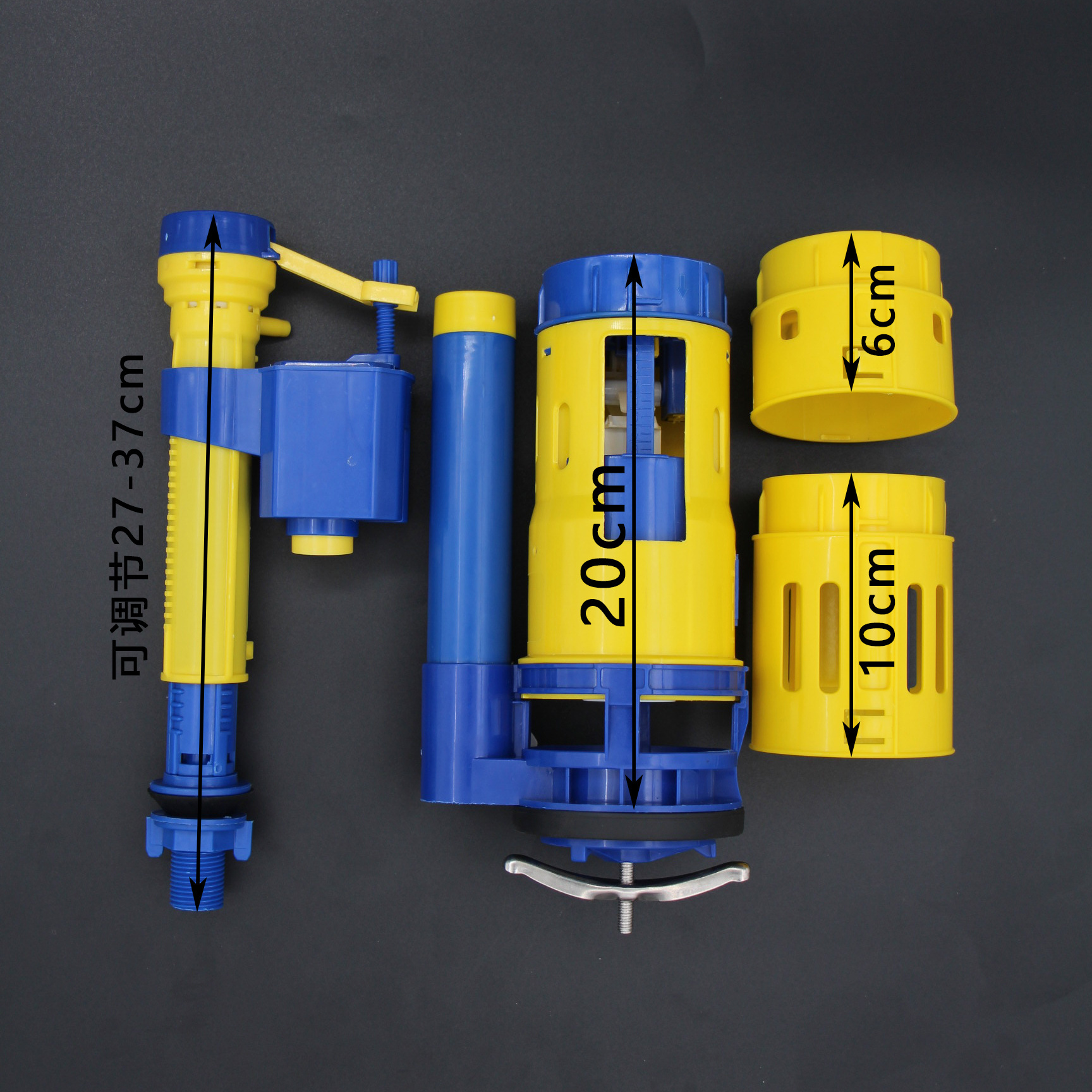 Toilet multi-function valve Dual Flush Repair Kit Toilet Fill Valve Replacement Kit Universal Fill Valve for Toilet Tank