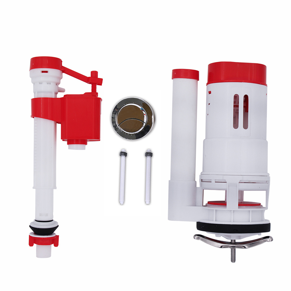 Toilet Dual Flush Valve with Push Button Toilet Fill Valve Dual Flush Toilet Repair Kit Fill Valve Replacement Kit