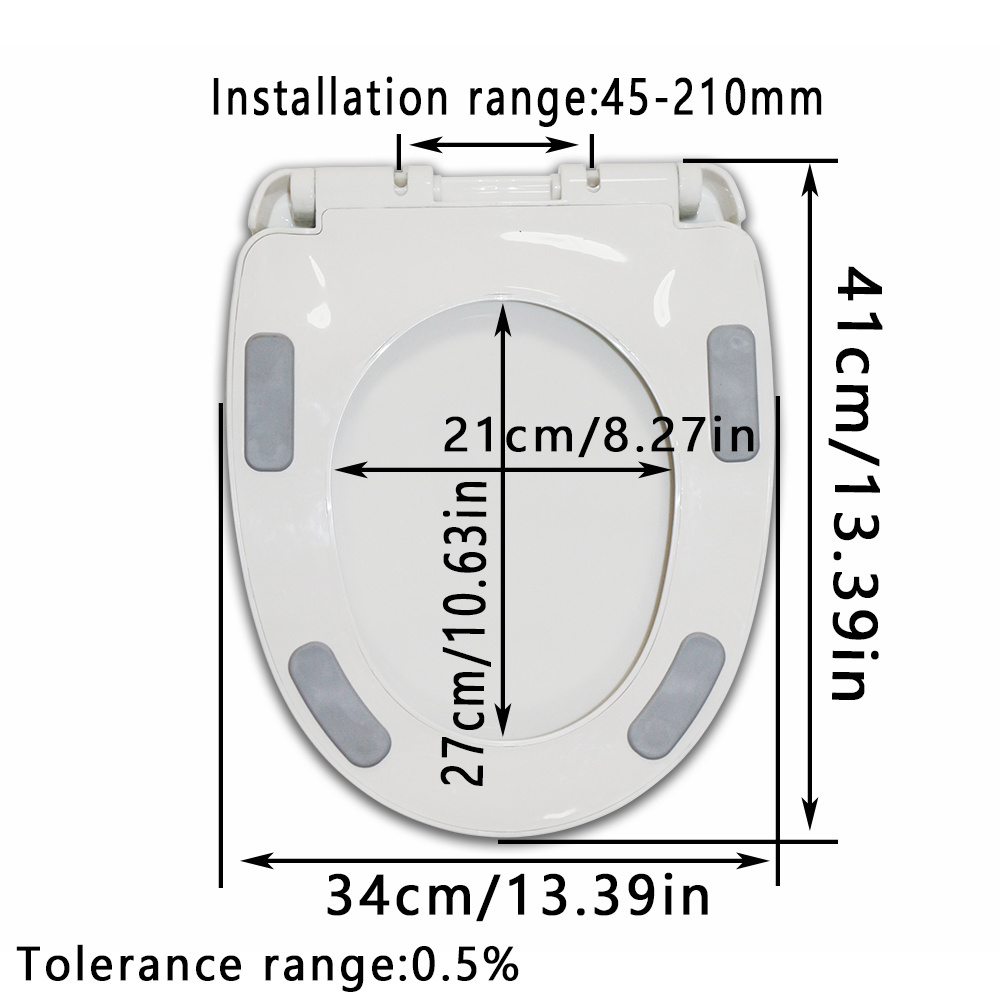 Smart Elongate  Heated Soft Close seat Eco Friendly Sanitary Ware Bidet Toilet Seat for Bathroom