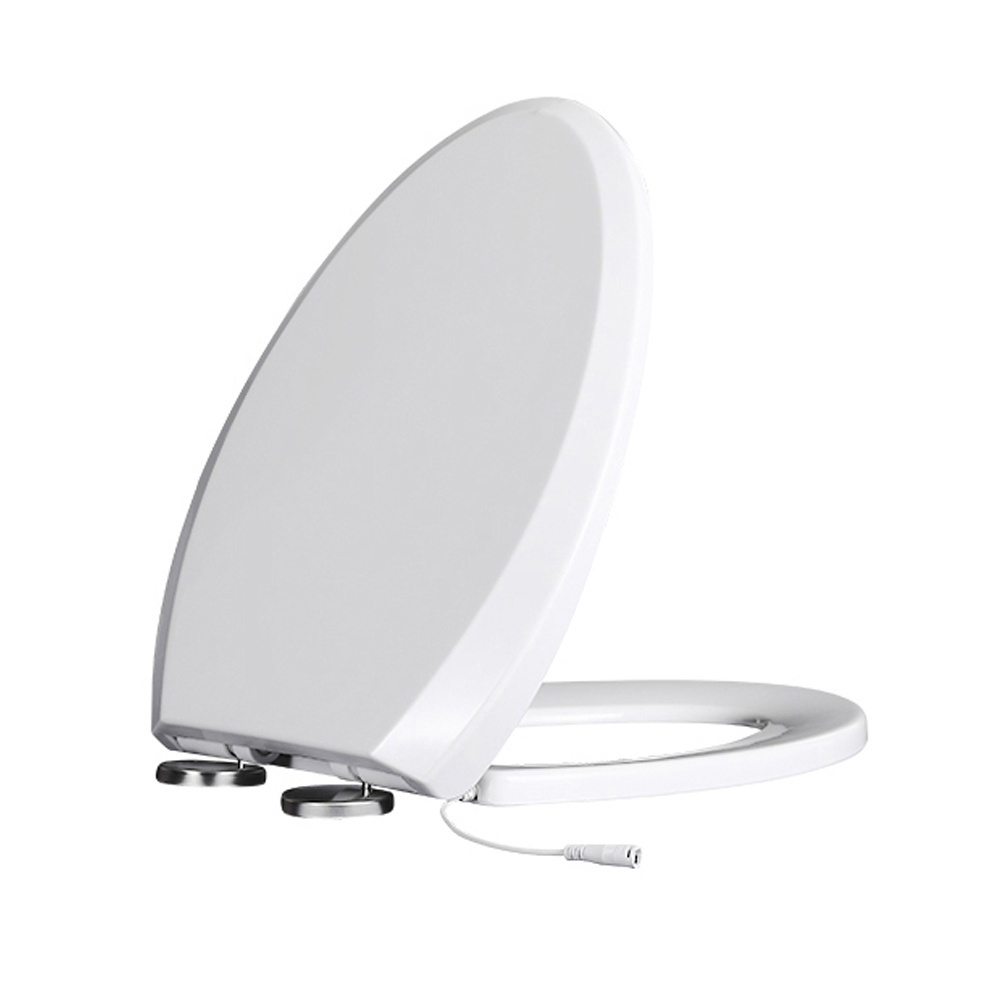 Easy to clean Smart Elongate Heated Soft Close seat Eco Friendly Sanitary Ware Bidet Toilet Seat for Bathroom