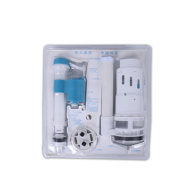 Universal Complete Toilet Repair Kit Flush Fill Valve,Drain valve  Flapper Replacement Parts