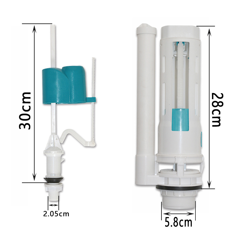 hot sale dual-flush valve for toilet cistern Toilet Repair Kit Flush valve and Fill Valve Flapper Replacement Parts