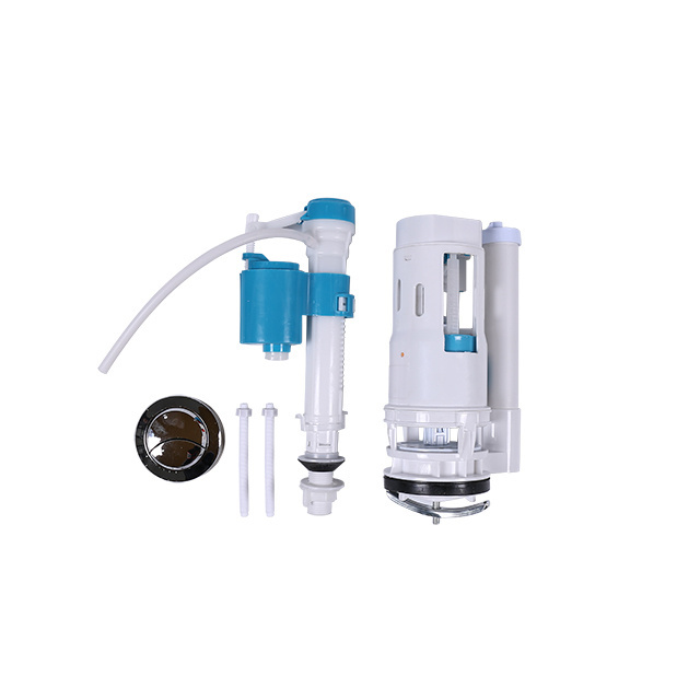 Universal Complete Toilet Repair Kit Flush Fill Valve,Drain valve  Flapper Replacement Parts