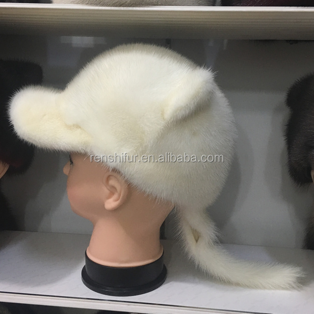 Factory wholesale Good quality best-selling knitted cap and hat women's mink fur hat for women