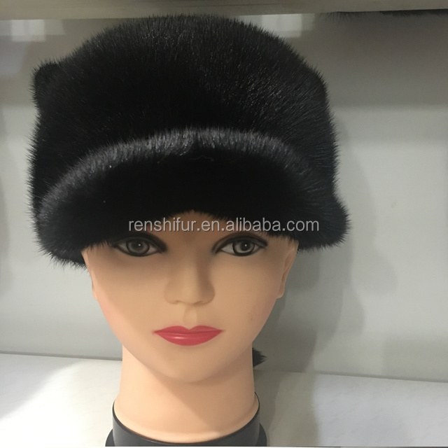 Factory wholesale Good quality best-selling knitted cap and hat women's mink fur hat for women