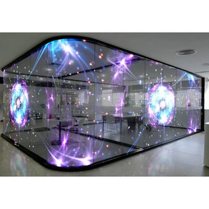 Flexible Film Led Display Adhesive Led Transparent Film Screen On Glass Transparent Led Film