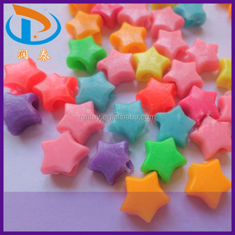 High Discount 12mm Mixed Color Heart Shape Plastic Opaque Jewelry Loose Acrylic Pony Beads