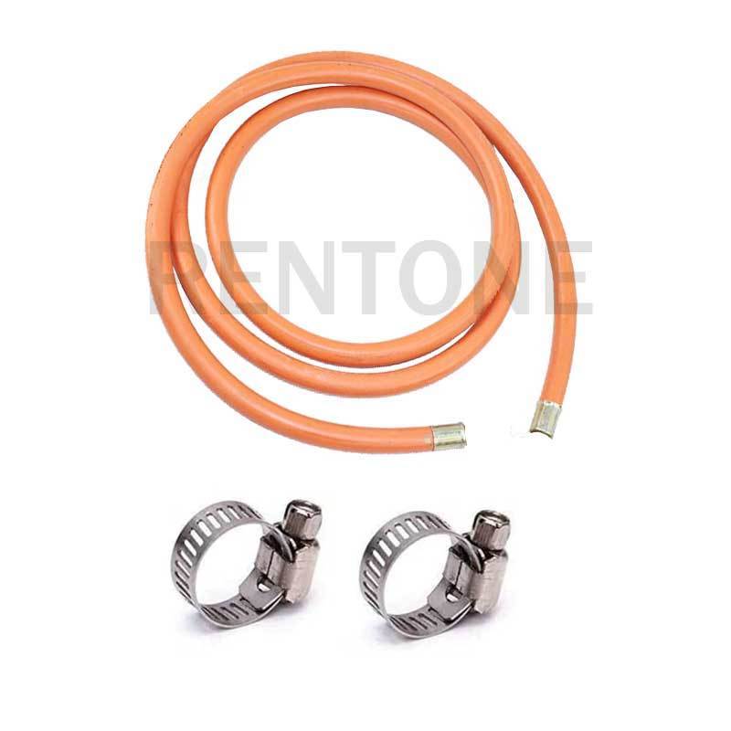 Gas Oven Stove Grill Propane Hose Pipe and Regulator Rentone High Pressure Rubber Natural 8 Mm Smooth Cutting LPG Hose