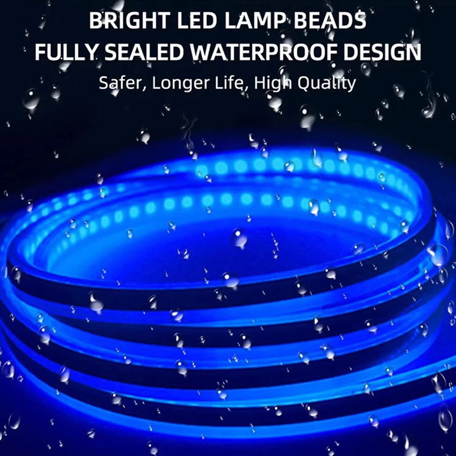 Dynamic Led Car Hood Lights Strip Universal Engine Hood Guide Decorative Light Bar Auto Headlights Car Daytime Running Light