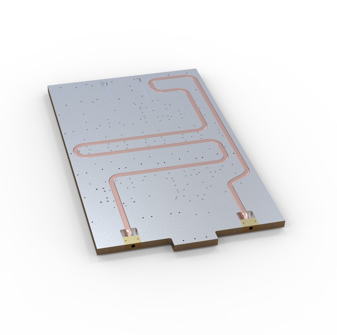 Air cooler liquid cold cooling aluminum plate with copper tube full buried radiator