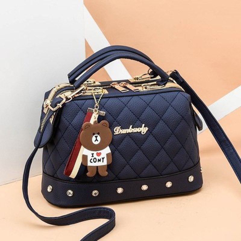 Capes Teddy Bear Fashion  For Ladies Girls  Bags Zipper New Bags The Rivet  Sling Bags For Women Handbag Ry720013