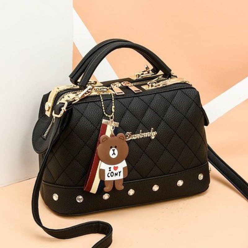 Capes Teddy Bear Fashion  For Ladies Girls  Bags Zipper New Bags The Rivet  Sling Bags For Women Handbag Ry720013