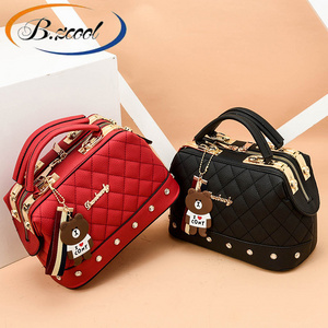 Capes Teddy Bear Fashion  For Ladies Girls  Bags Zipper New Bags The Rivet  Sling Bags For Women Handbag Ry720013