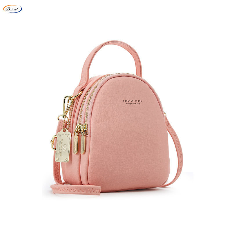 2022 New Design Pure Color Women Backpack  Large Capacity  Backpack Pu Leather  Hot Sell Fashion Backpack RY73146