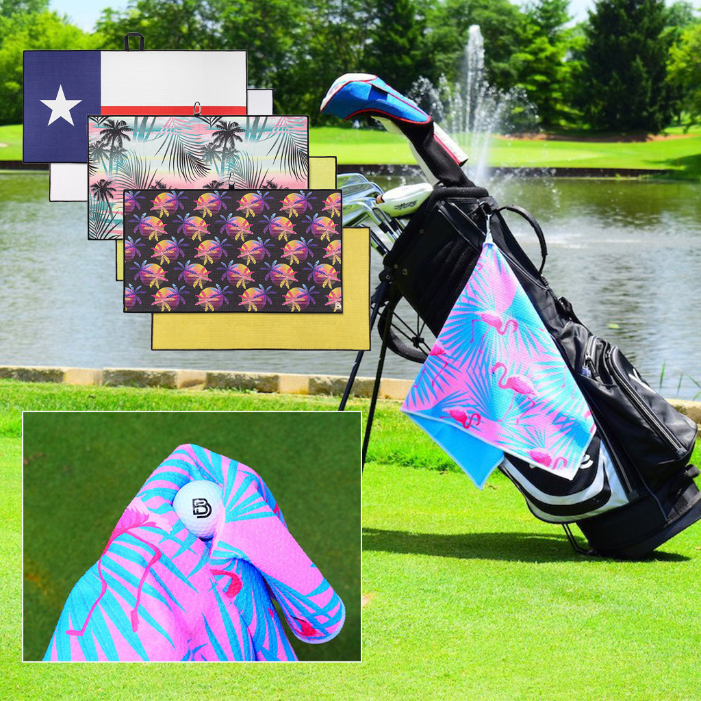 Waffle weave golf towel sale