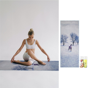 customised gym sweat towel pattern quick-drying towel yoga mat towel non slip for hot yoga