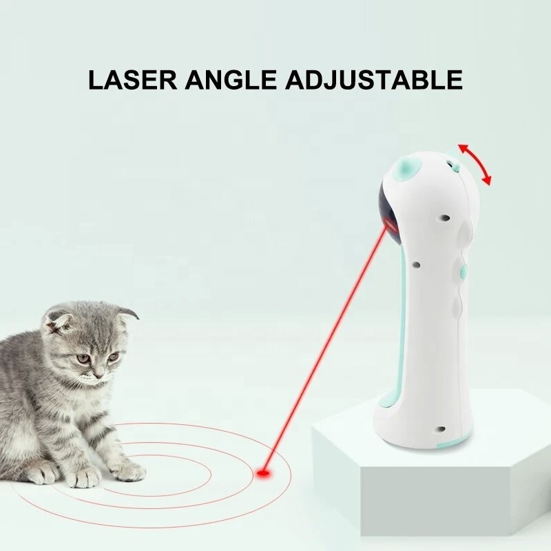 Automatic Cat Toys Interactive Smart Teasing Pet LED Laser Indoor Cat Toy Accessories Laser Pointer for Cat Toy