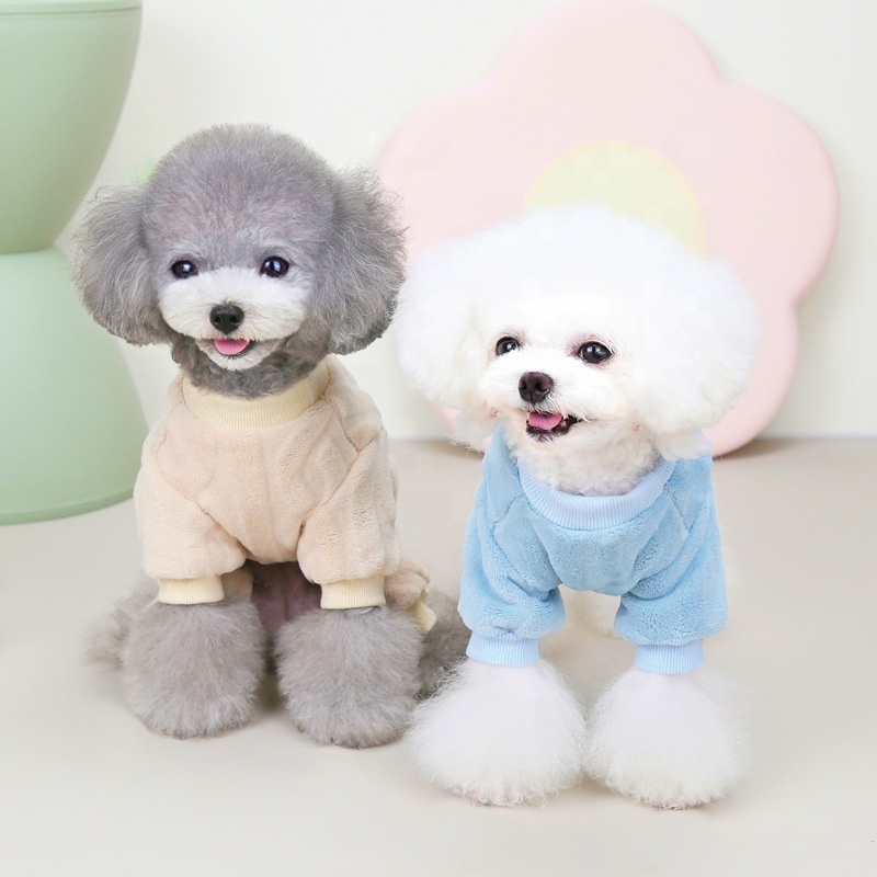 Clothes For Dog Warm Pet Jumpsuit Fleece Pajama for Small Dogs Cat Clothing Pet Coat Jacket Winter Puppy Clothes