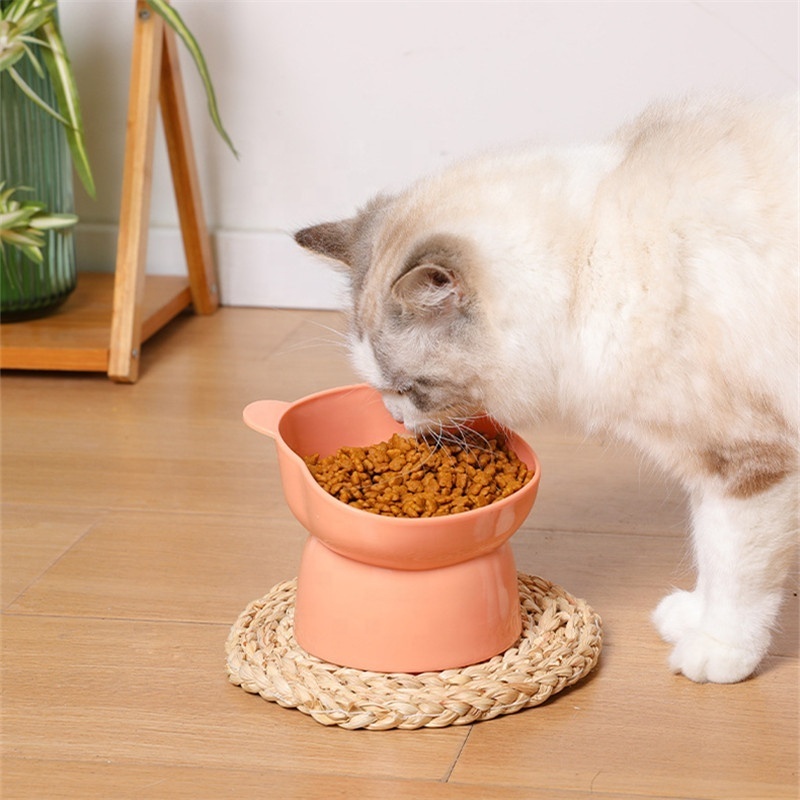 Pet Cat Bowl Tilt High Bottom Neck Protection Dog and Cat Food Water Bowl Antidumping Puppy Cat Feeding Pet Supplies