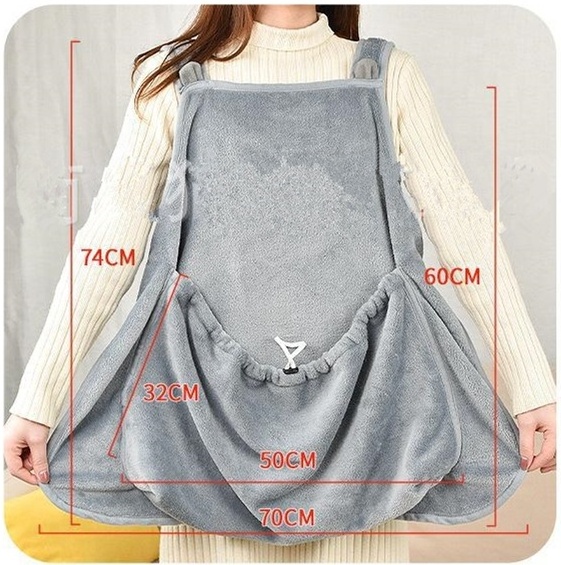 Cat Butler Wearing Pet Clothes Holding Cat Tools Anti-Stick Fur Apron Going Out Cats Bibs Pet Accessories