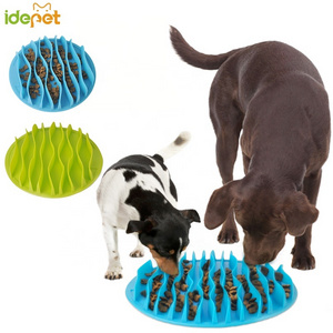 Pet Dog Cat Food Slow Feeder Jungle Design Puppy Anti Slip Choke Proof Bowl Stop Maze Bowl Healthy Eating Feeding Bloat Supplies