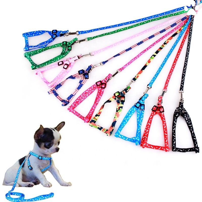 Adjustable Pet Harness Leashes Puppy Collar for Small Dogs Harness Pet Designer Dog Collar Leash Wholesale Dog Accessories