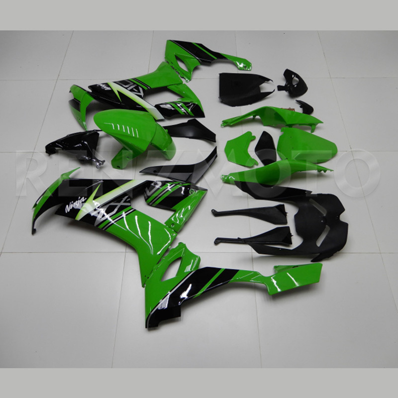 Injection Full Fairing Kit For Kawasaki zx10r 2008 2010 Black green Abs Plastic Motorcycle Bodywork