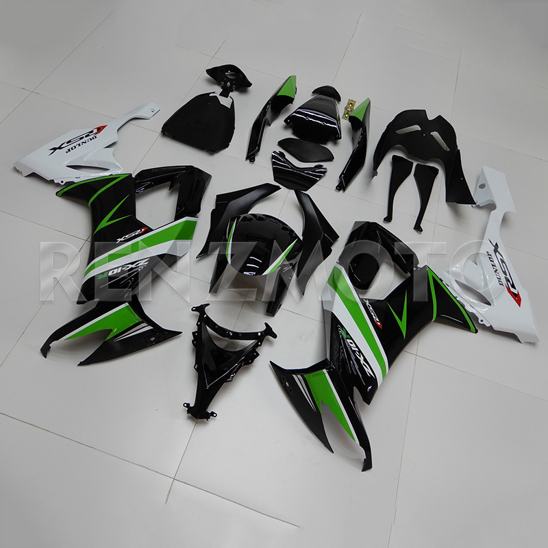 white Black green Fairings  ZX10R 2008-2010 Bodywork Injection Panels Abs Plastic Body Kits For Kawasaki ZX10R 2008-2010