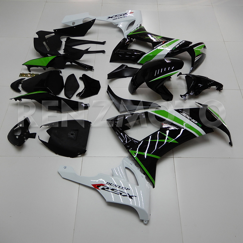 white Black green Fairings  ZX10R 2008-2010 Bodywork Injection Panels Abs Plastic Body Kits For Kawasaki ZX10R 2008-2010