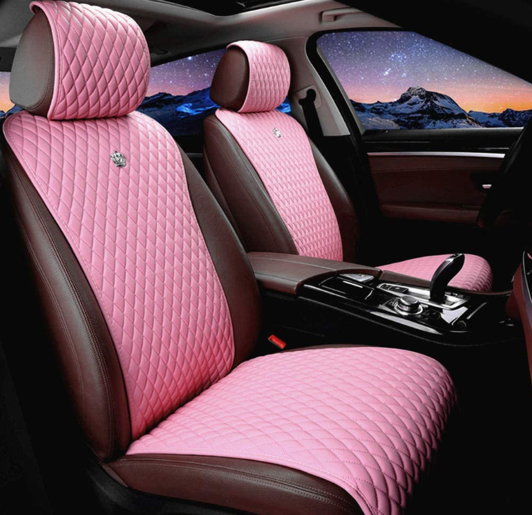 Fashion Universal Seat Covers Soft Red Leather Seat Cover for Cars Auto Seat Cushion Covers 11pcs for Car Auto Truck SUV