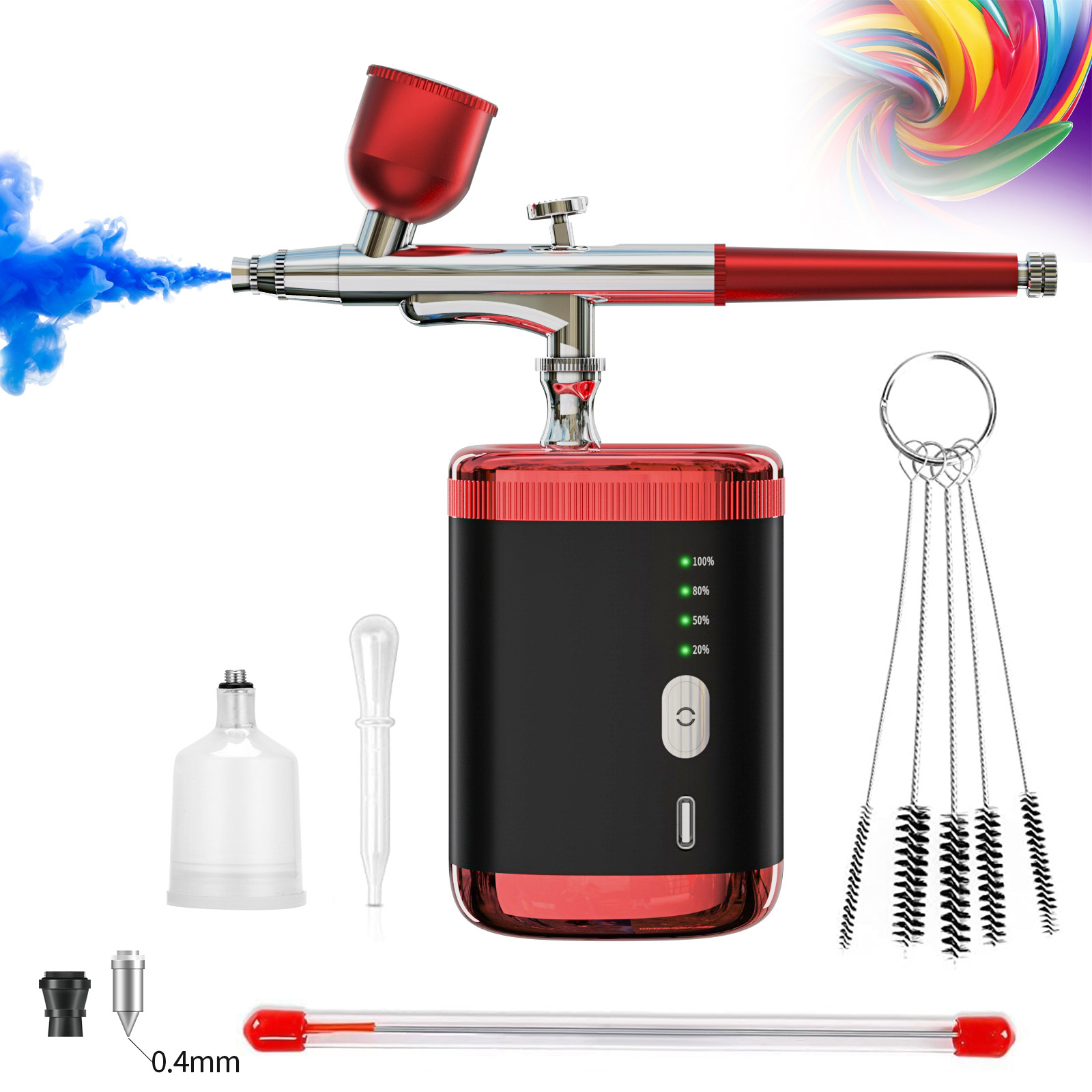 Body Art Portable Aerografo Tattoo Barber Shop Air Brush Ombre Nail Machine Air Brush Kit