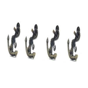 Factory Direct Sales Cast Iron Nautical Anchor Drawer Knobs & pulls Set of 4 from Manufacturer